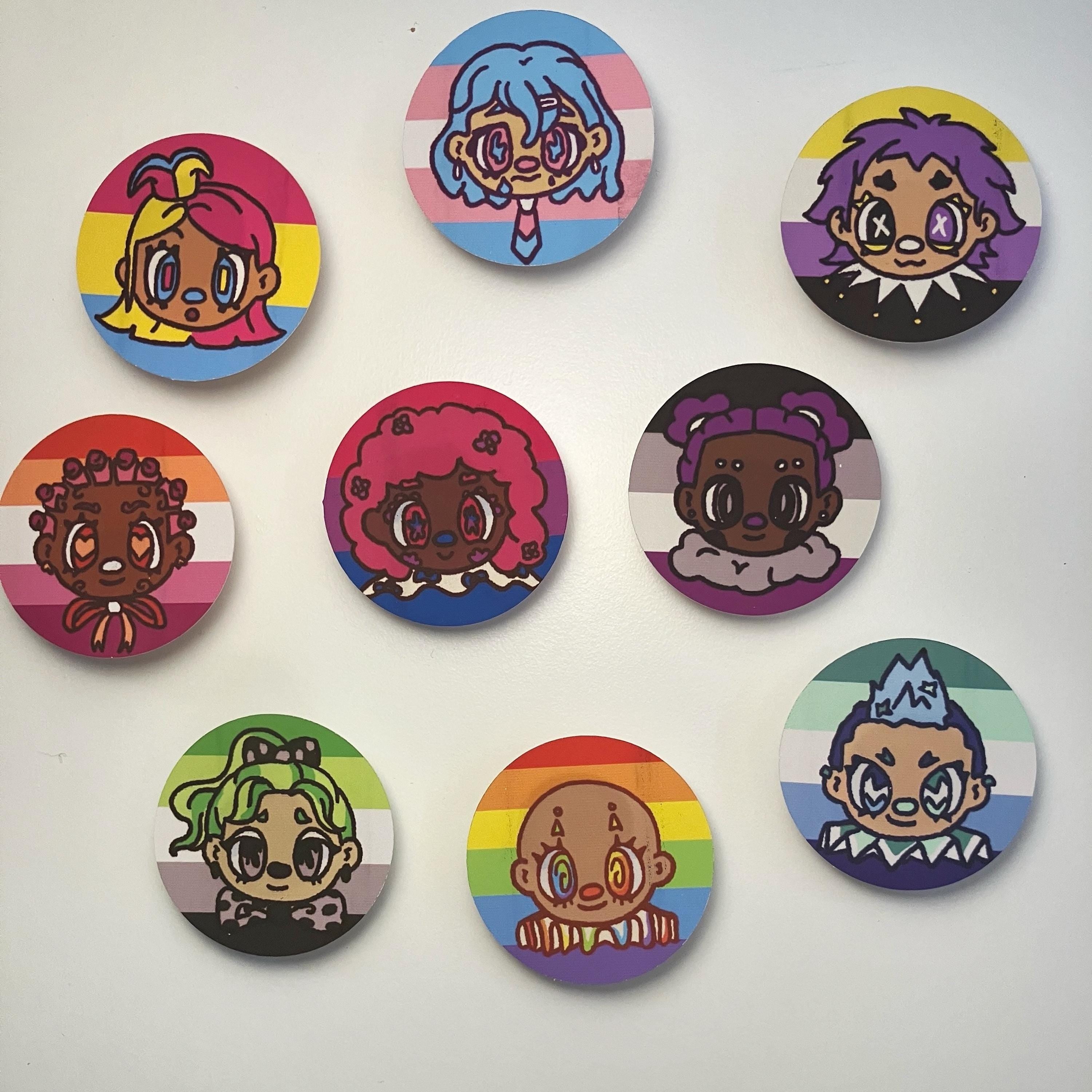 Pride Clown Stickers