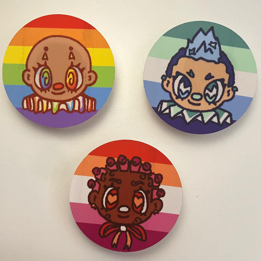 Pride Clown Stickers