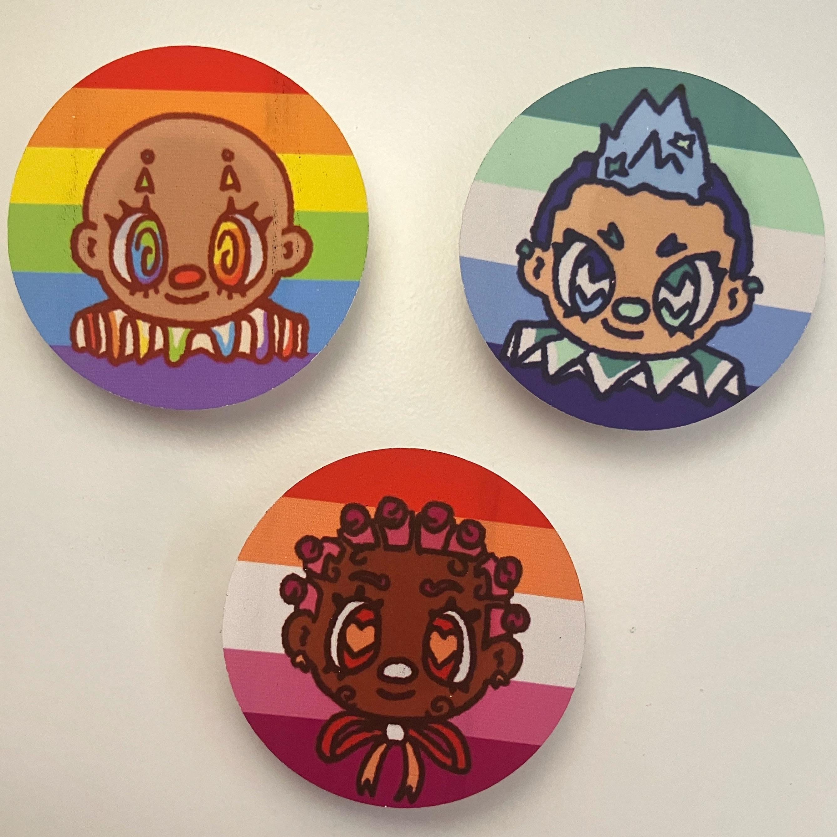 Pride Clown Stickers