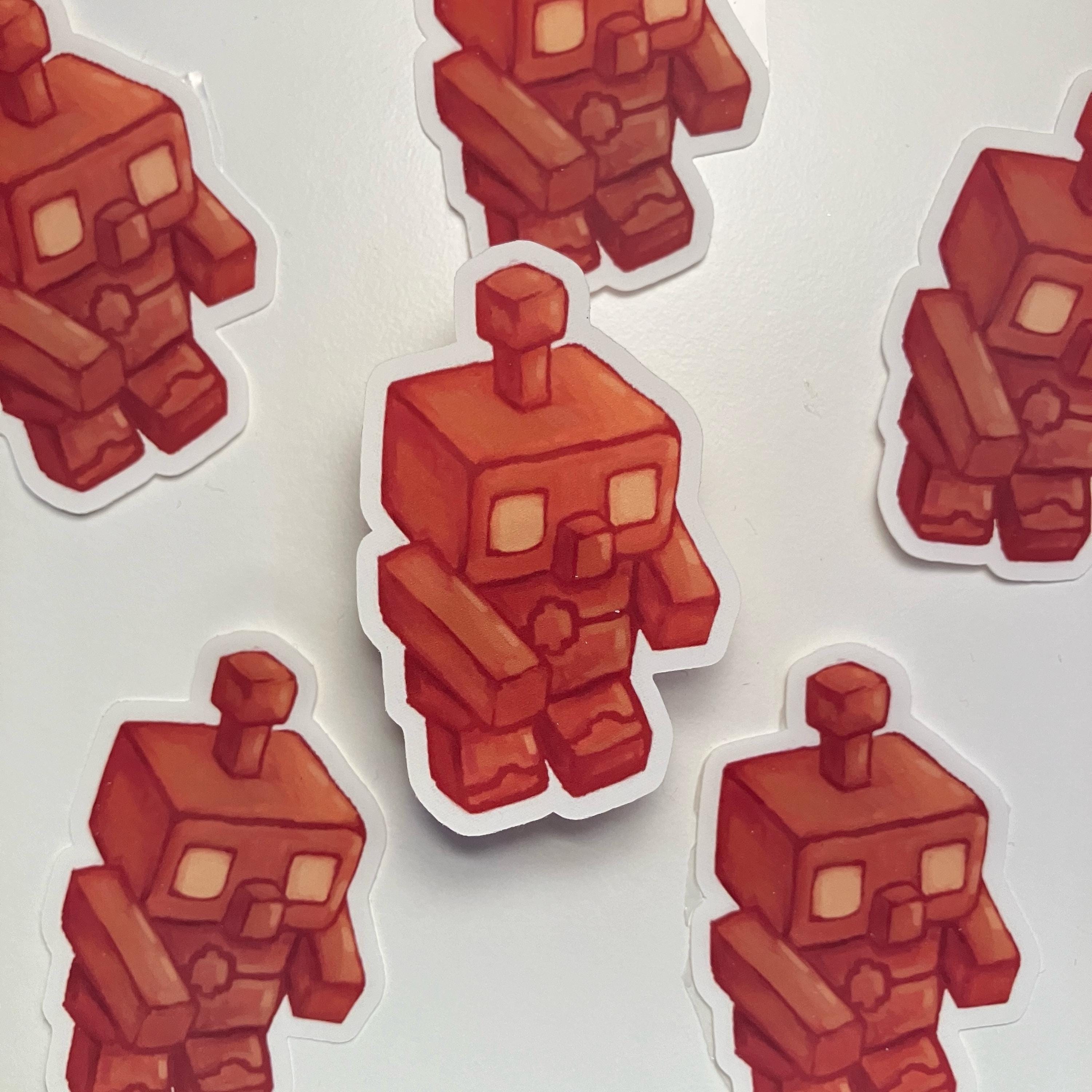 Copper golem inspired sticker