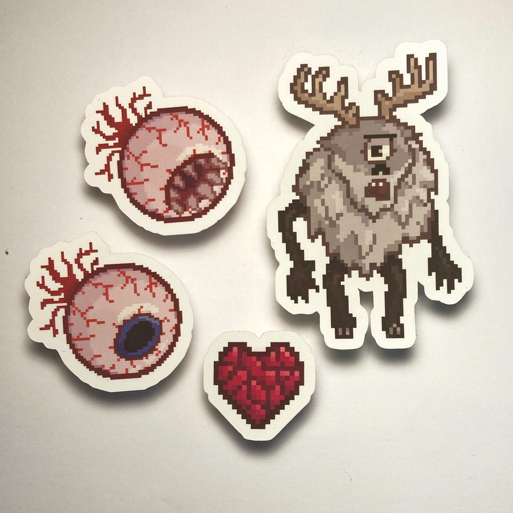 Terraria inspired Boss Stickers