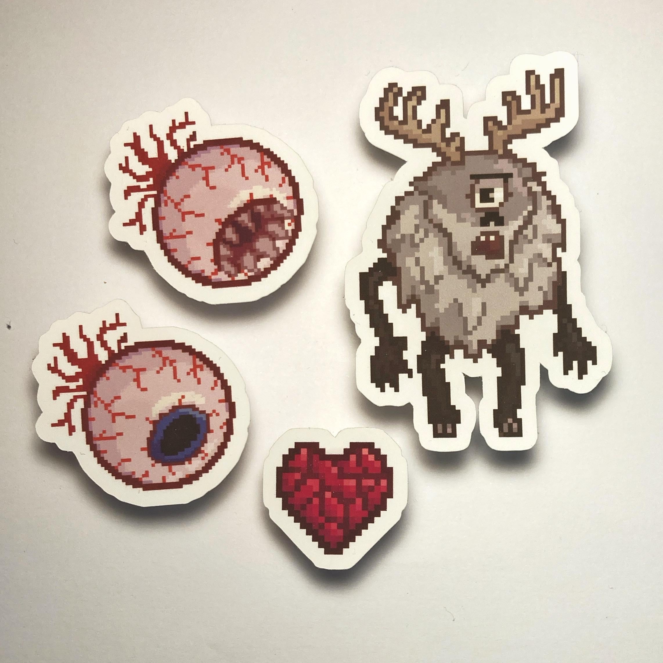 Terraria inspired Boss Stickers