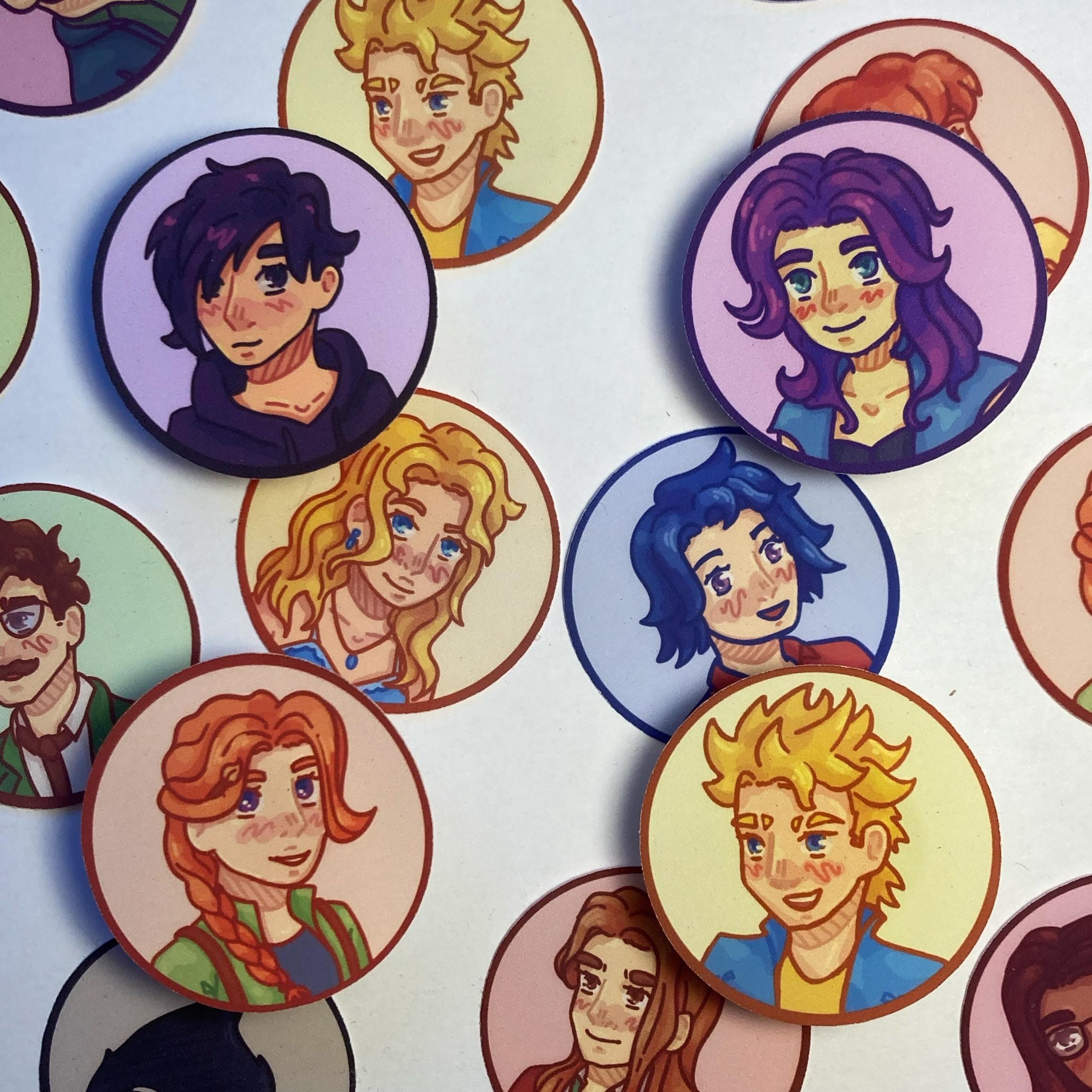 Stardew Valley inspired stickers