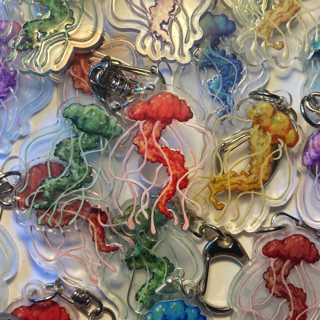Jellyfish Keychains