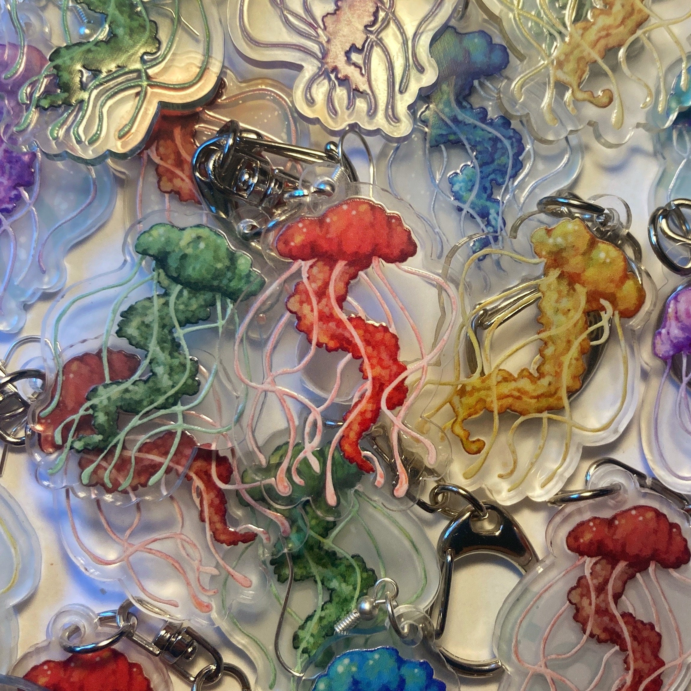 Jellyfish Keychains