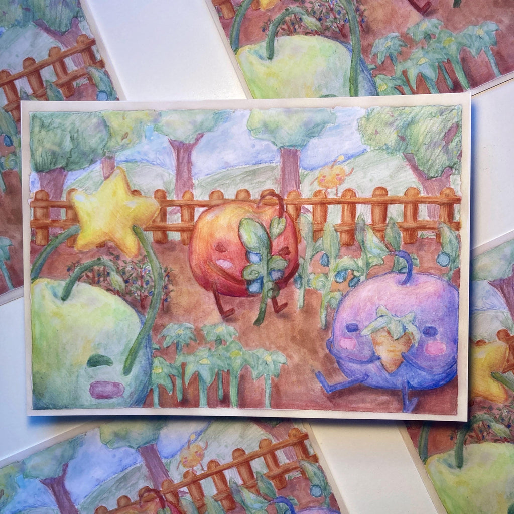 Junimo inspired Watercolor Print