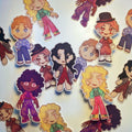 TMA inspired character stickers