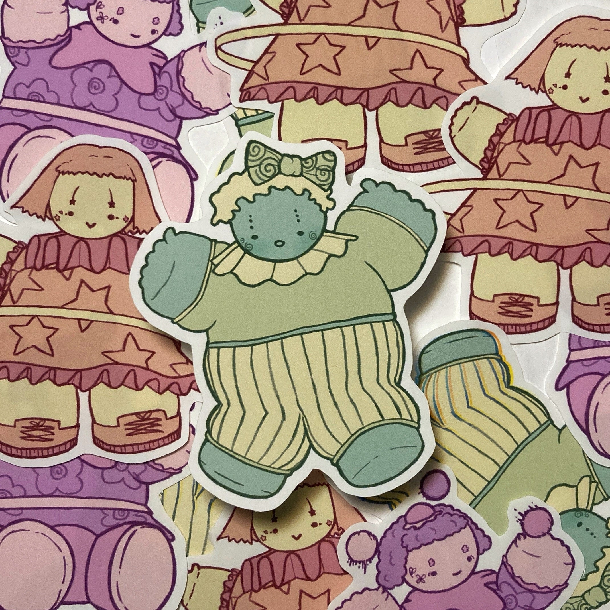 Cute Clown Stickers