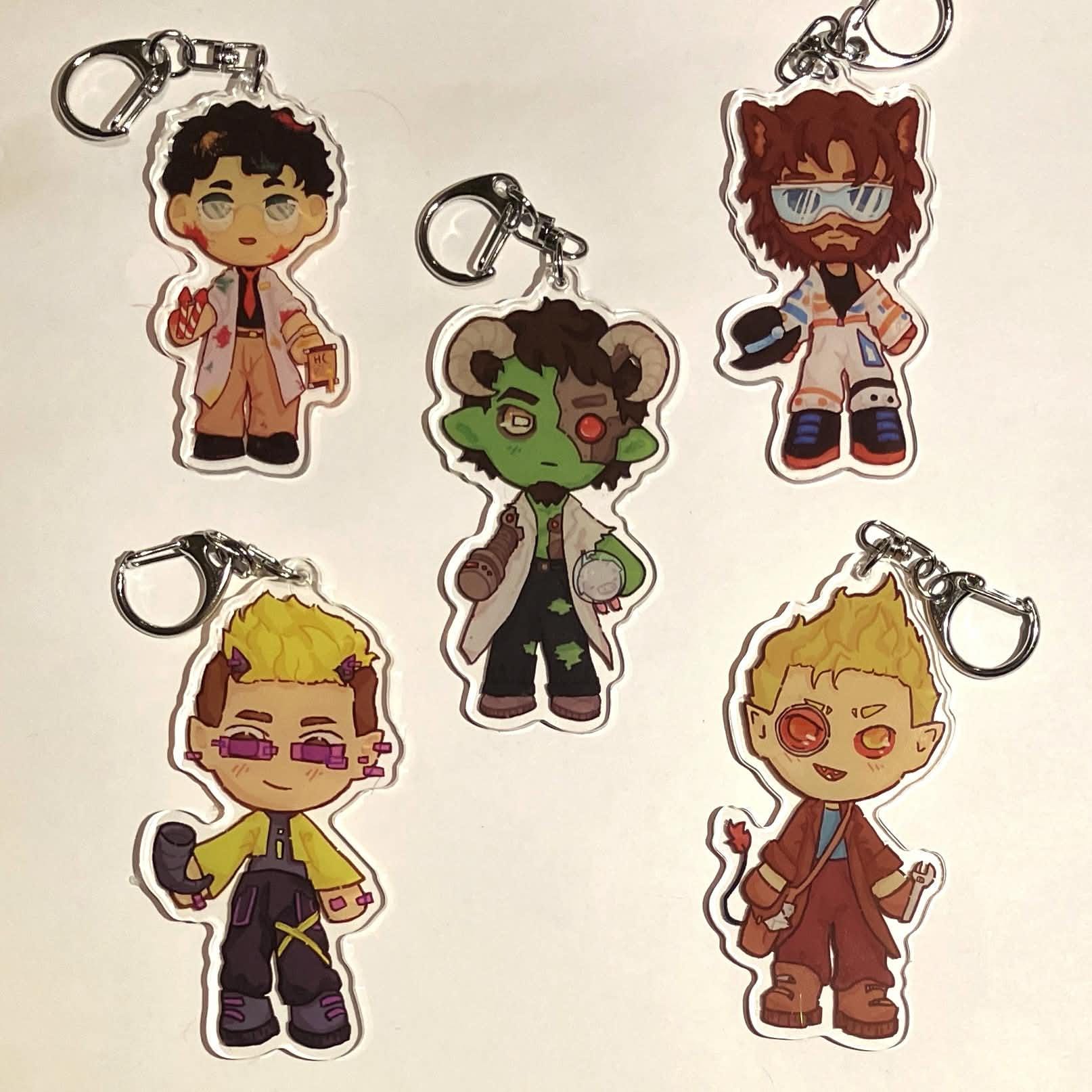 Hermitcraft Season 10 inspired Keychains