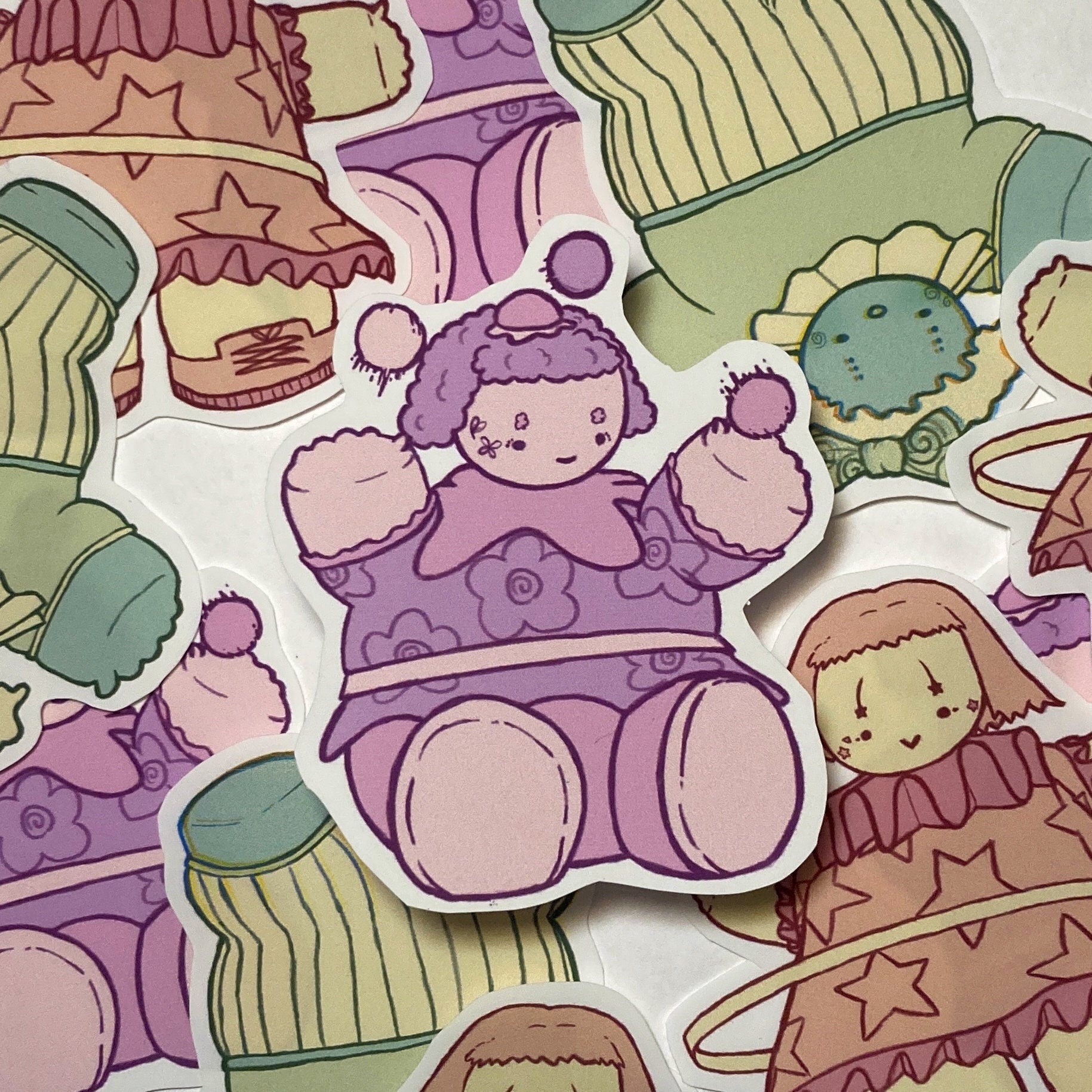 Cute Clown Stickers