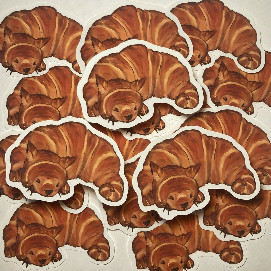 Croissant Cat Sticker