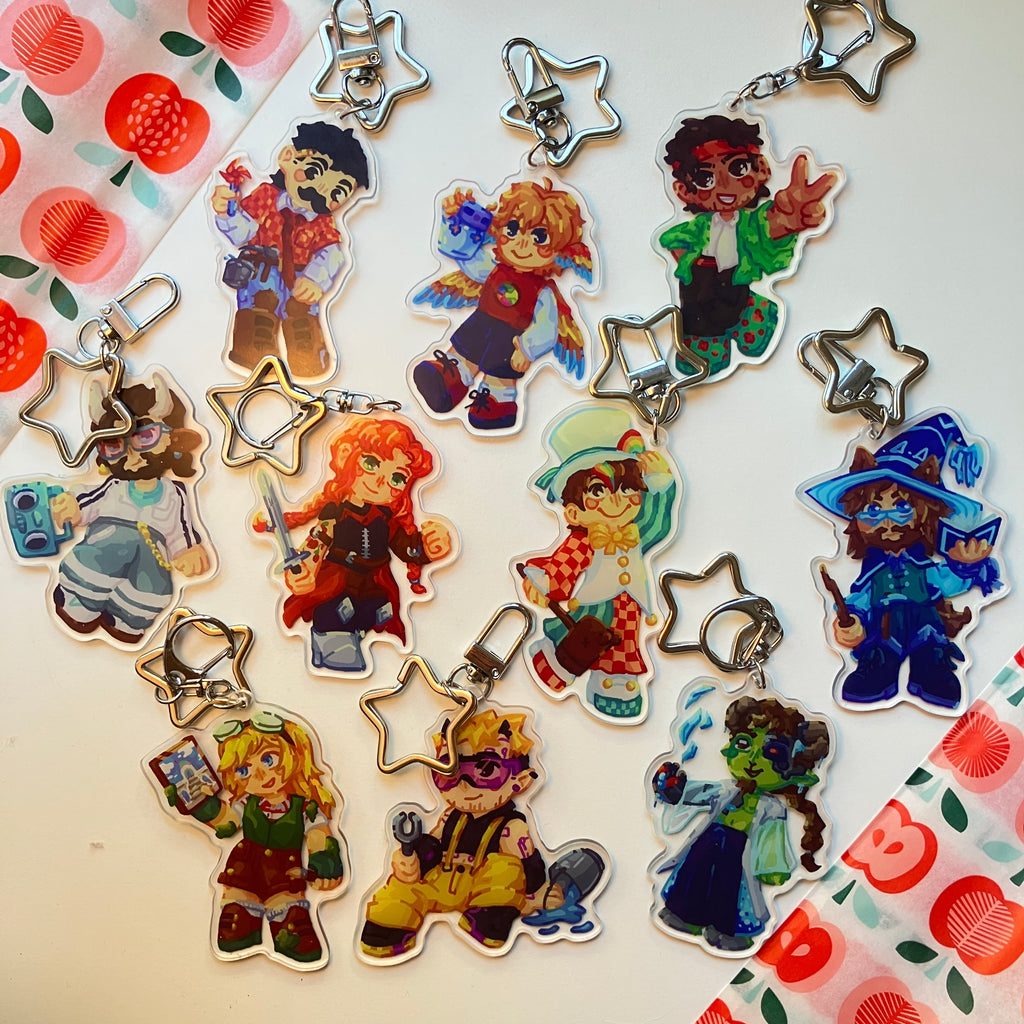 Hermitcraft Season 11 inspired Keychains