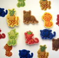 Cat fruit stickers