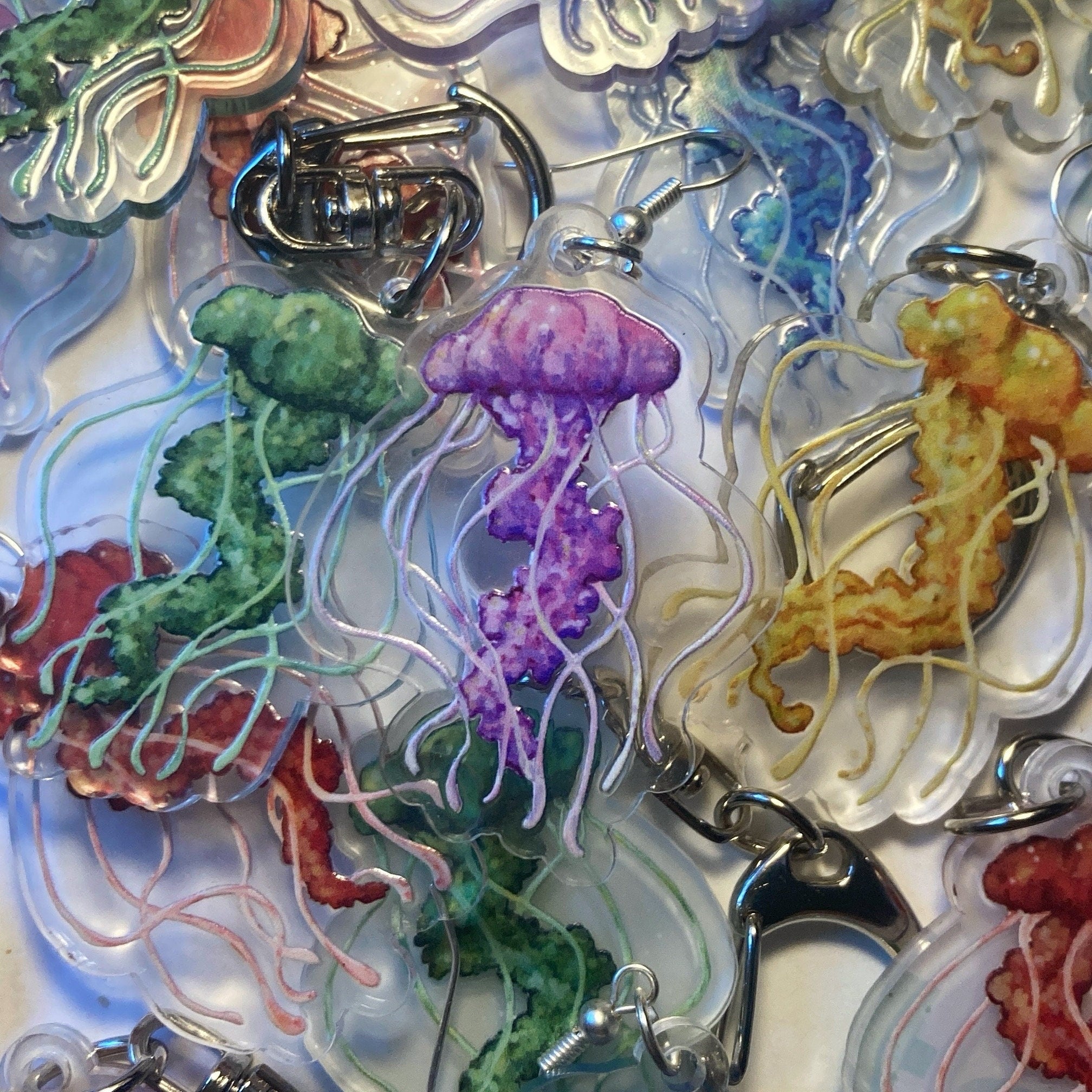 Jellyfish Keychains