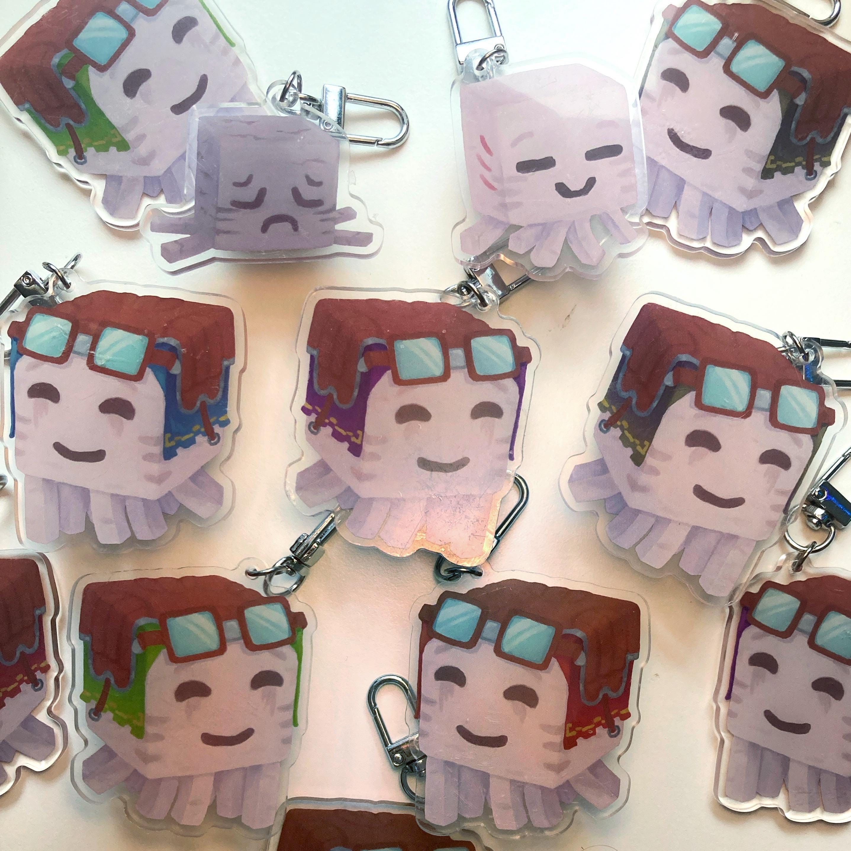 Happy Ghast inspired Acrylic Keychain