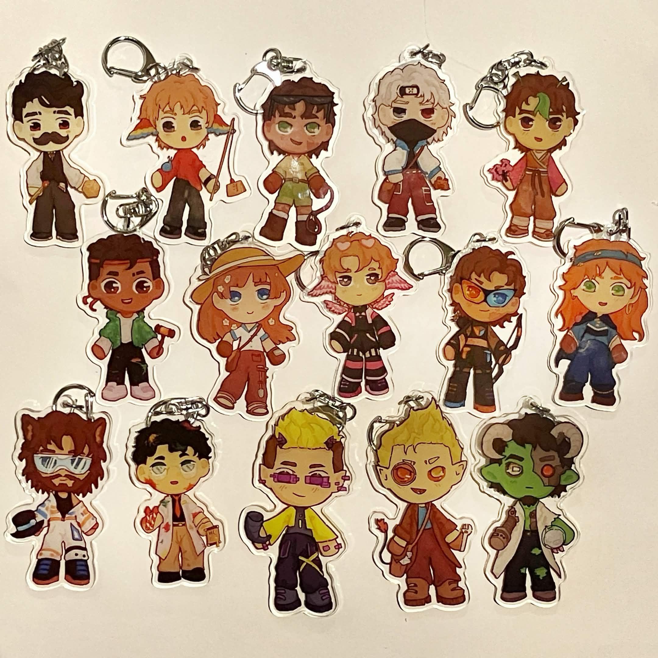 Hermitcraft Season 10 inspired Keychains