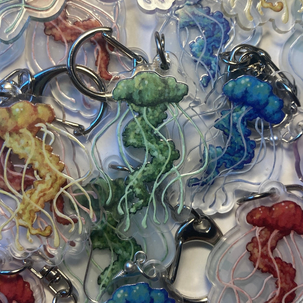 Jellyfish Keychains