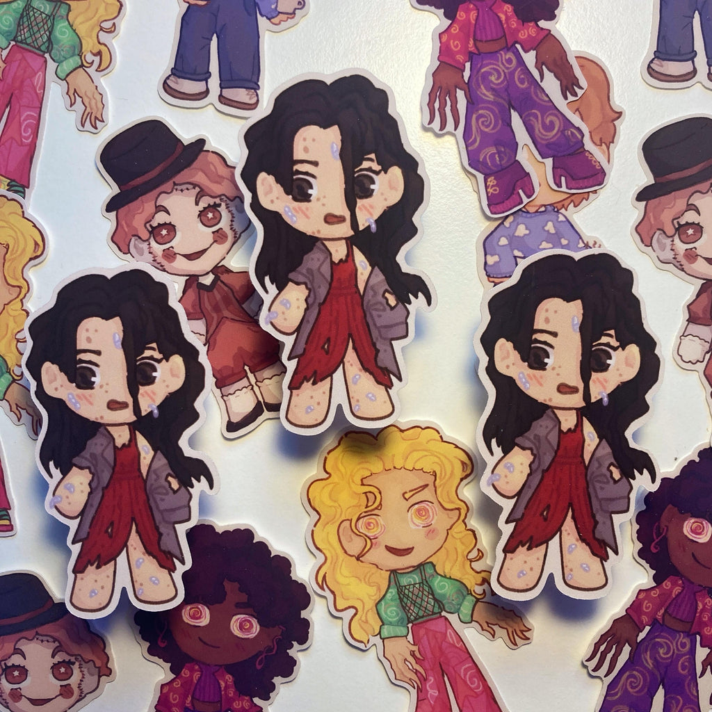 TMA inspired character stickers