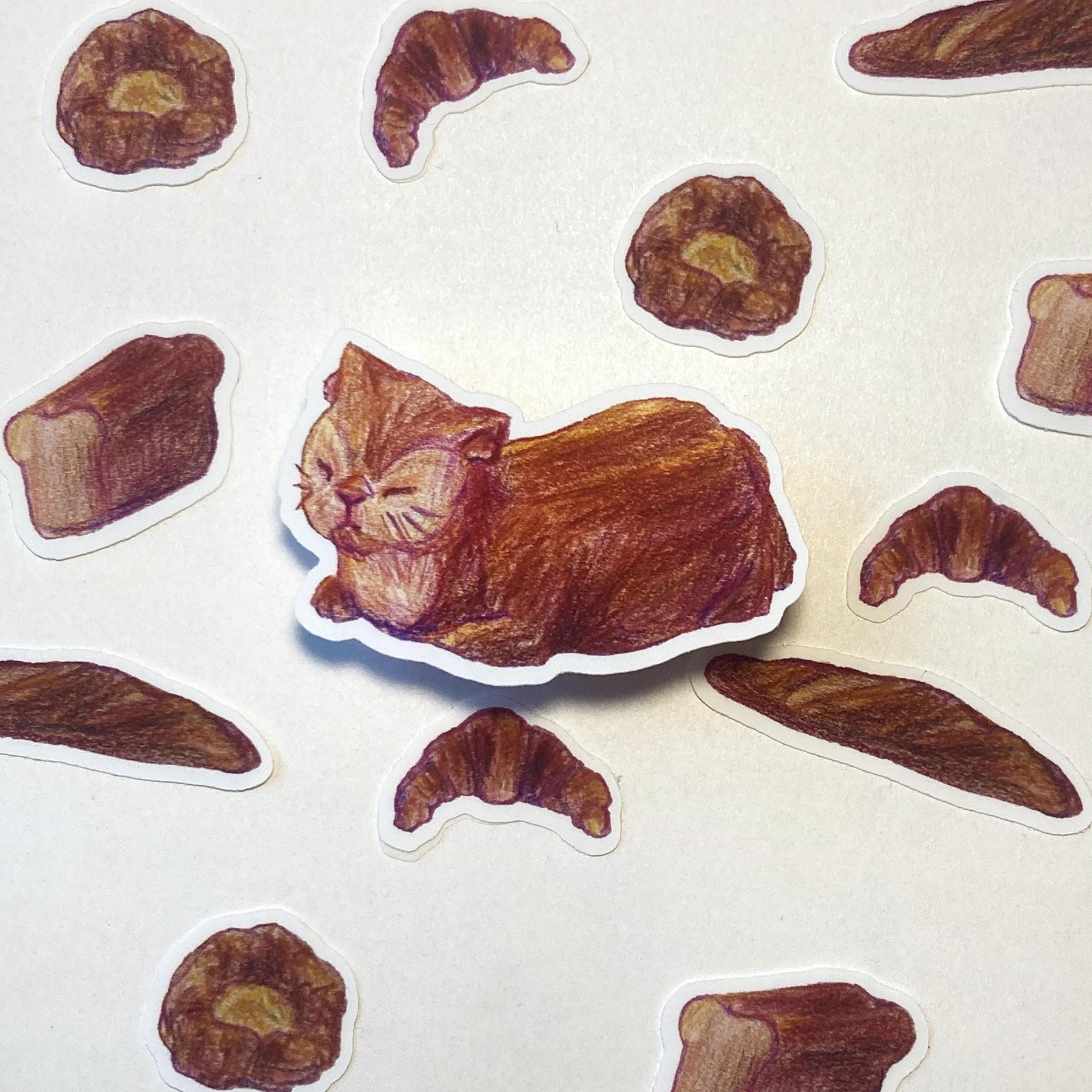 Bread cat stickers