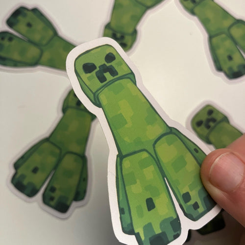 Creeper inspired sticker