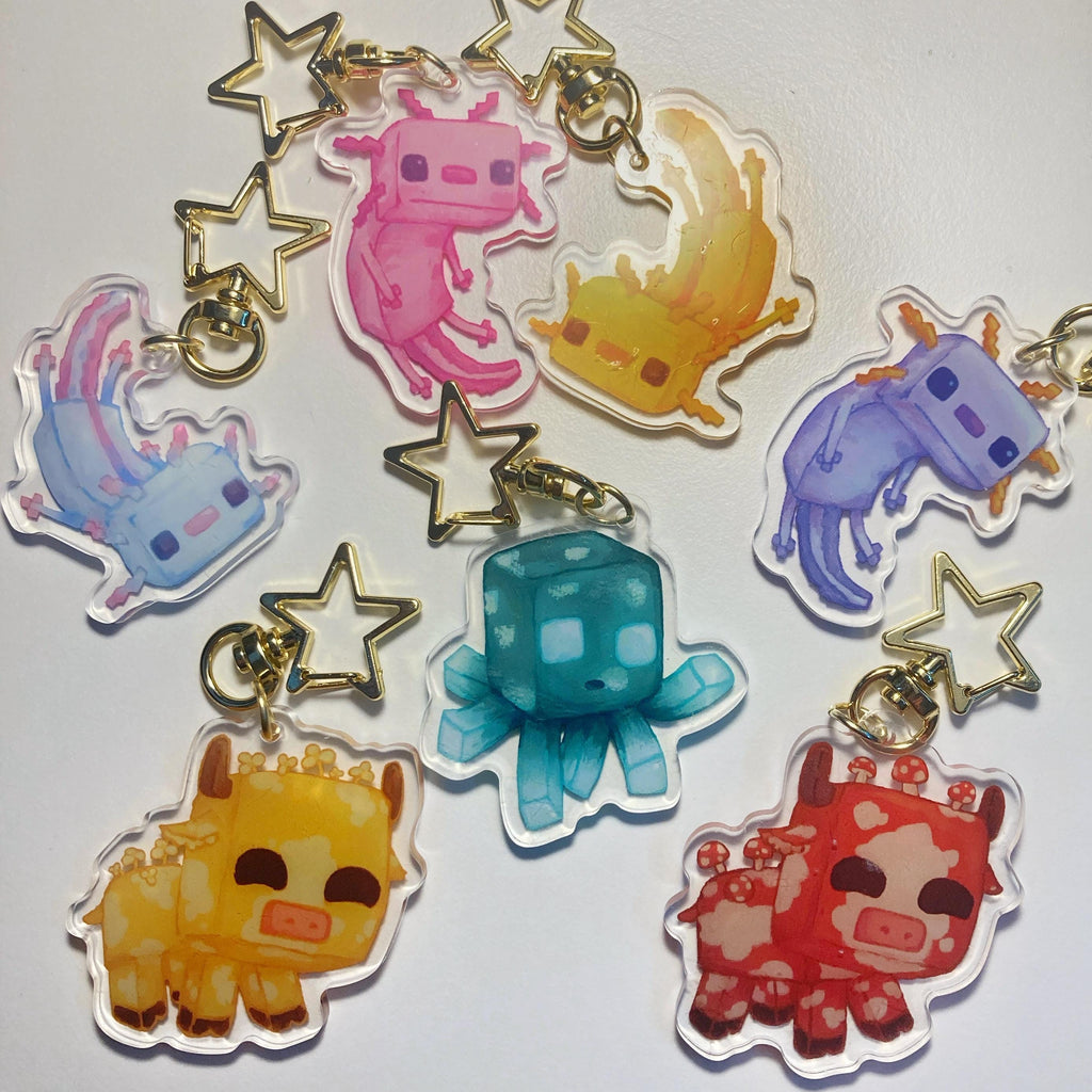 Minecraft Animal Acrylic Keychain