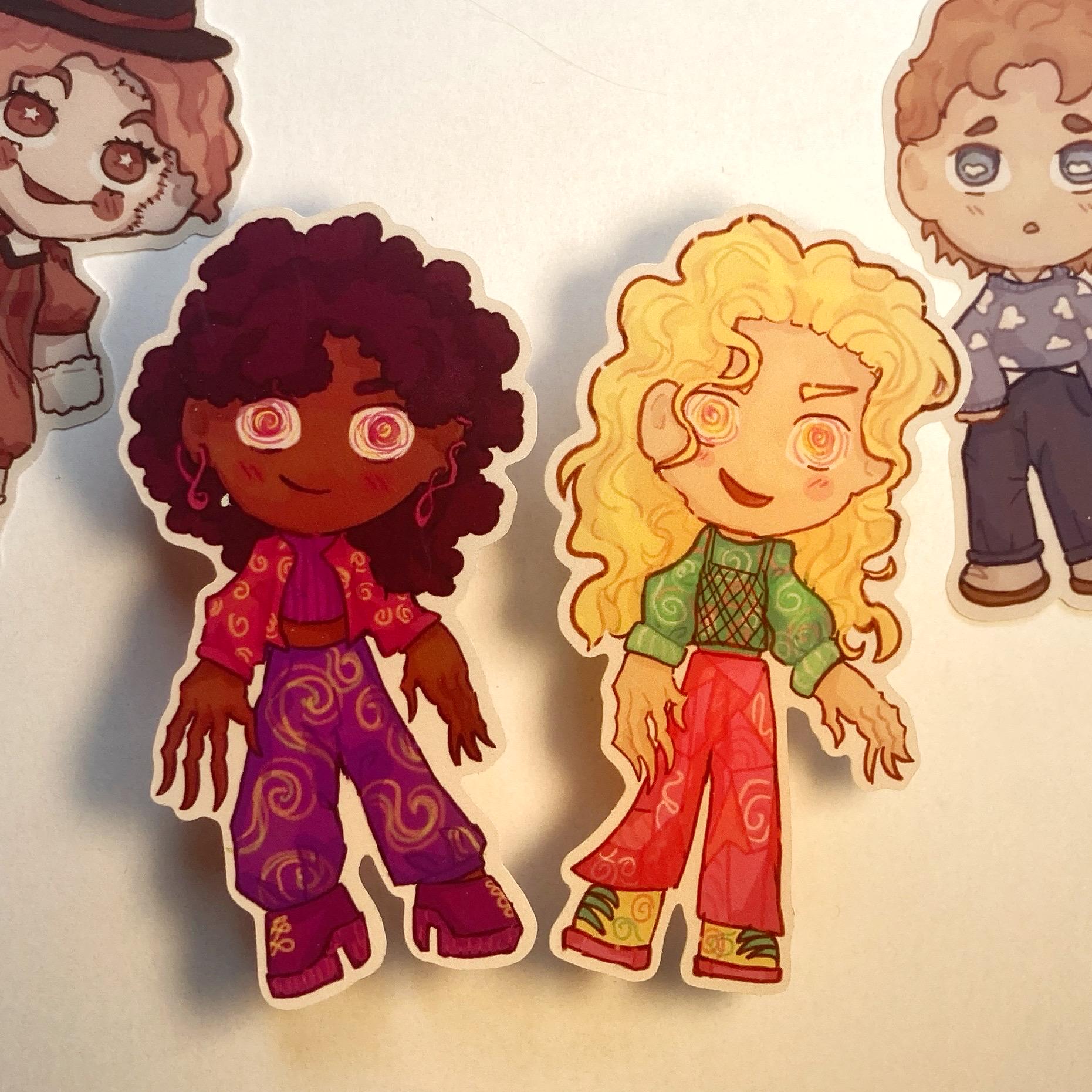 TMA inspired character stickers