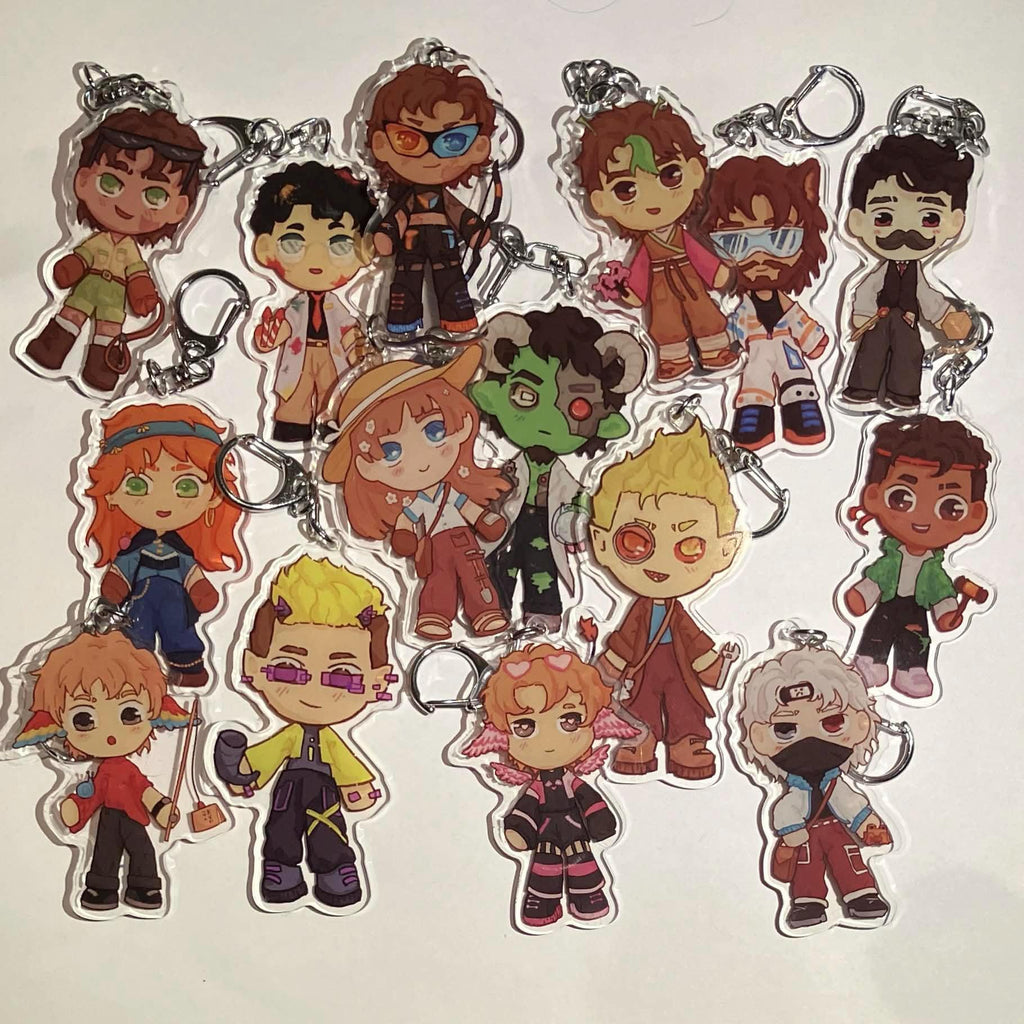 Hermitcraft Season 10 inspired Keychains