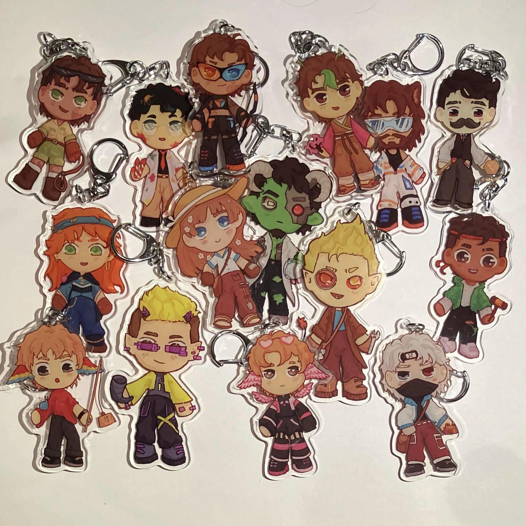 Hermitcraft Season 10 inspired Keychains