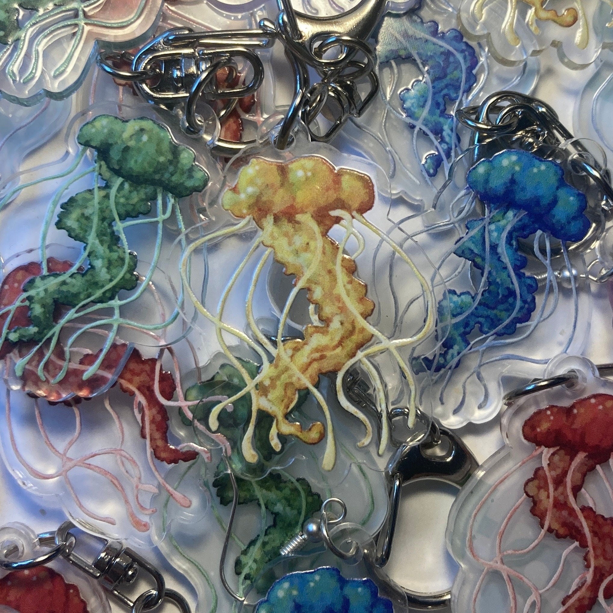 Jellyfish Keychains