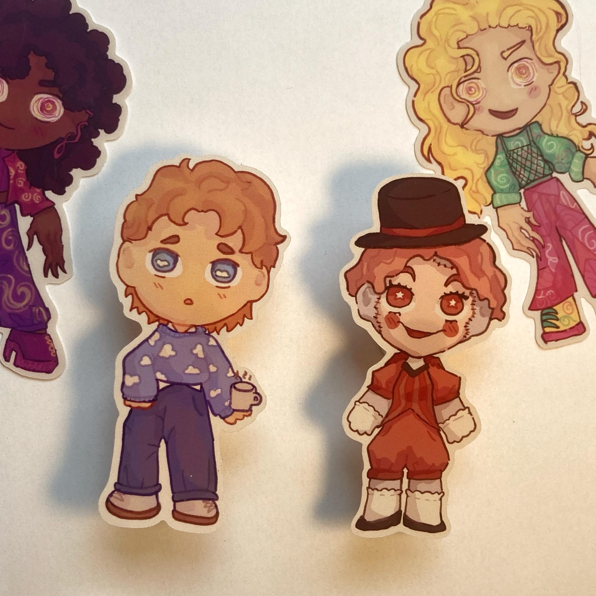 TMA inspired character stickers
