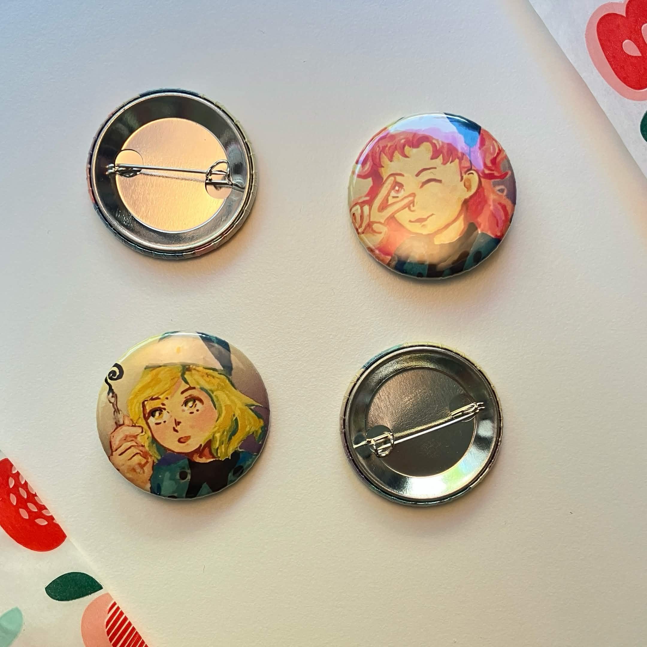WHA inspired Button Pins