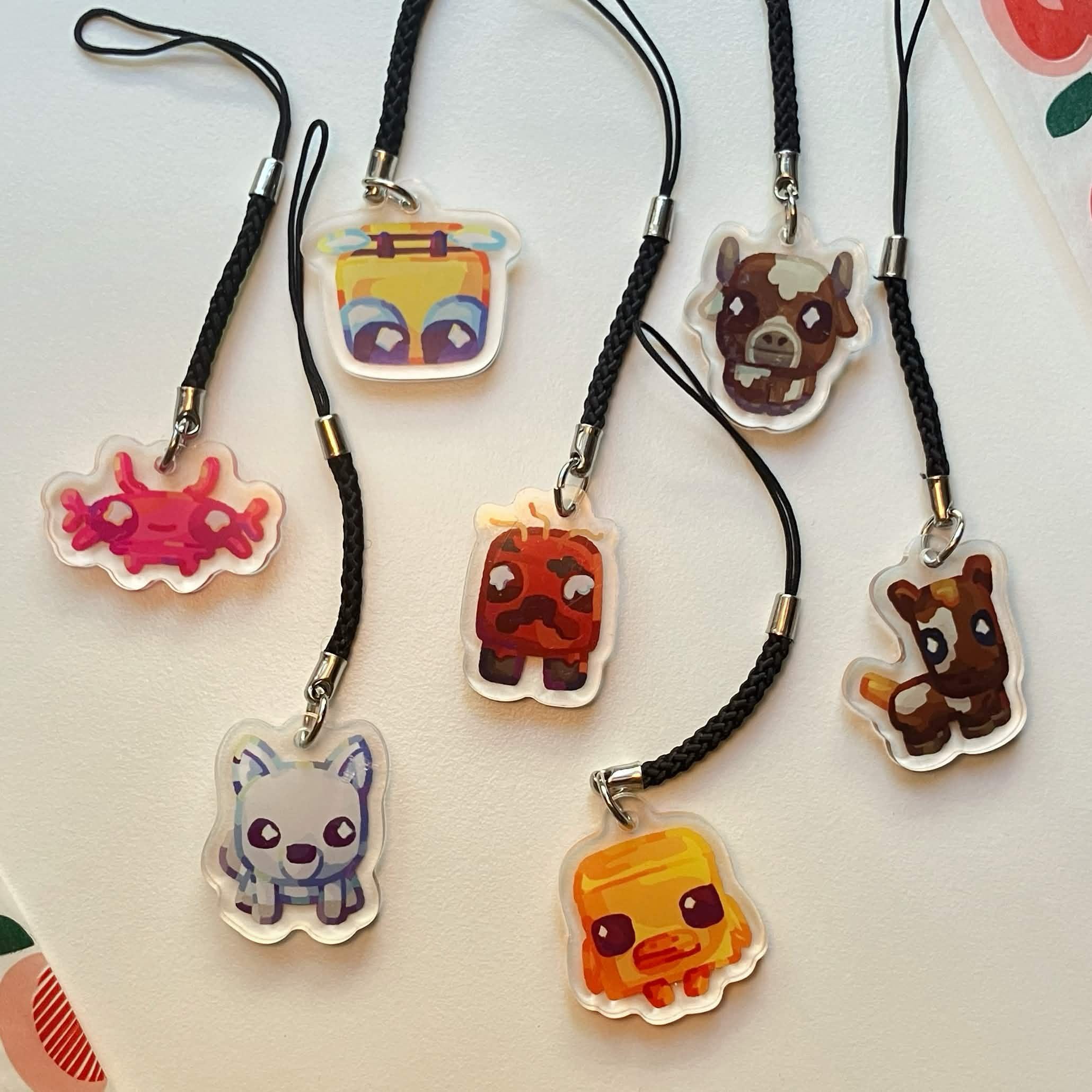 Minecraft Baby Animal phone charm