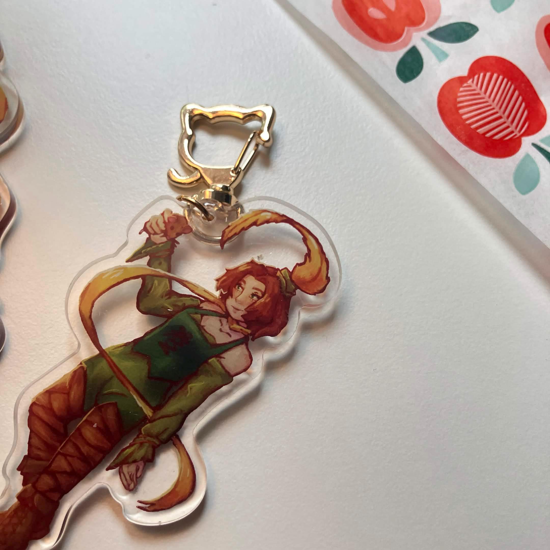 Bannerfall Kitty Keychain