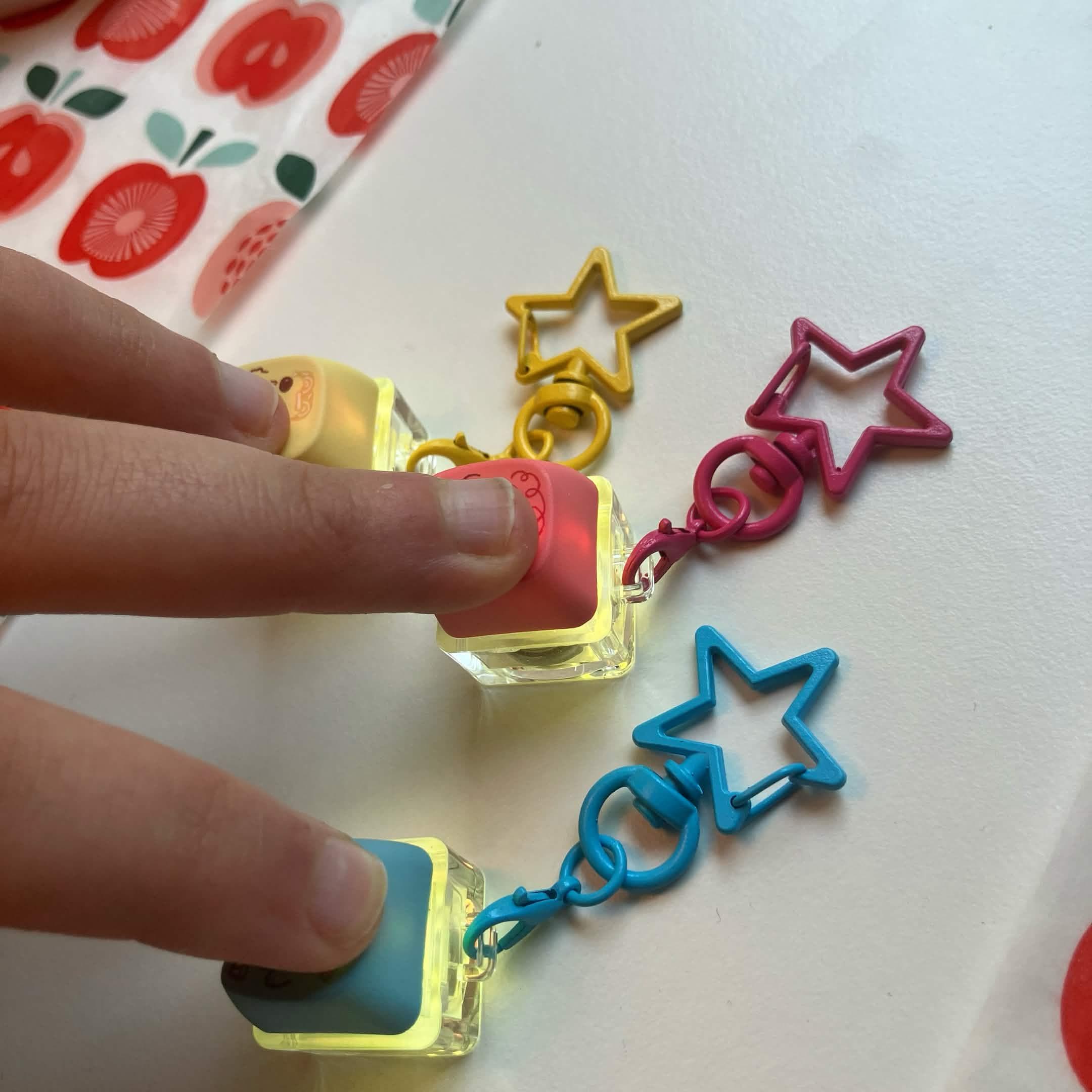 Clown Fidget Keycap Keychains RGB