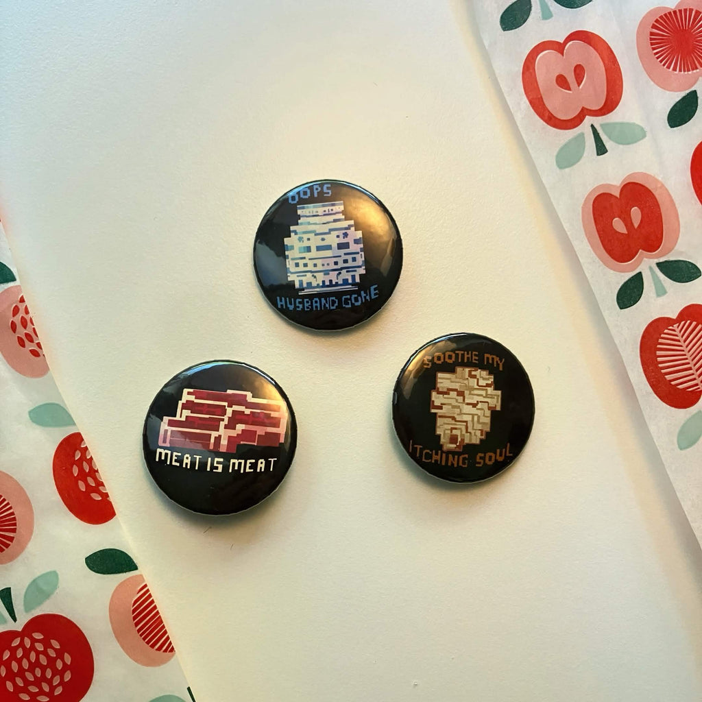 TMA joke Button Pins