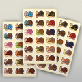 Wild life snail sticker sheet